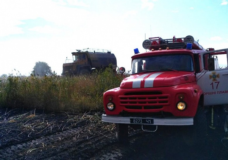 У Горішніх Плавнях пожежники гасили суху траву фото 5